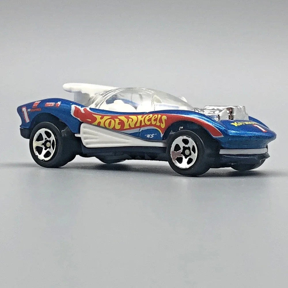 Hot Wheels Flashfire Race Car #1 Vehicle Blue with Clear Top Diecast‎ 1/64 Scale